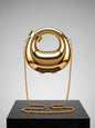 Shiny Gold Ring Hard-Shell Purse