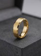Gold Stainless Steel Ring Unisex